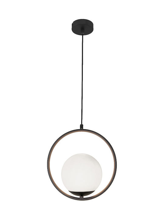 Viokef Anouk Μοντέρνο Κρεμαστό Φωτιστικό Μονόφωτο με Ντουί E14 σε Μαύρο Χρώμα